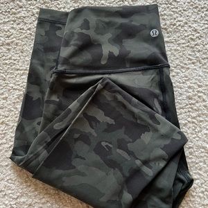 Lululemon Wunder Under Camo Leggings